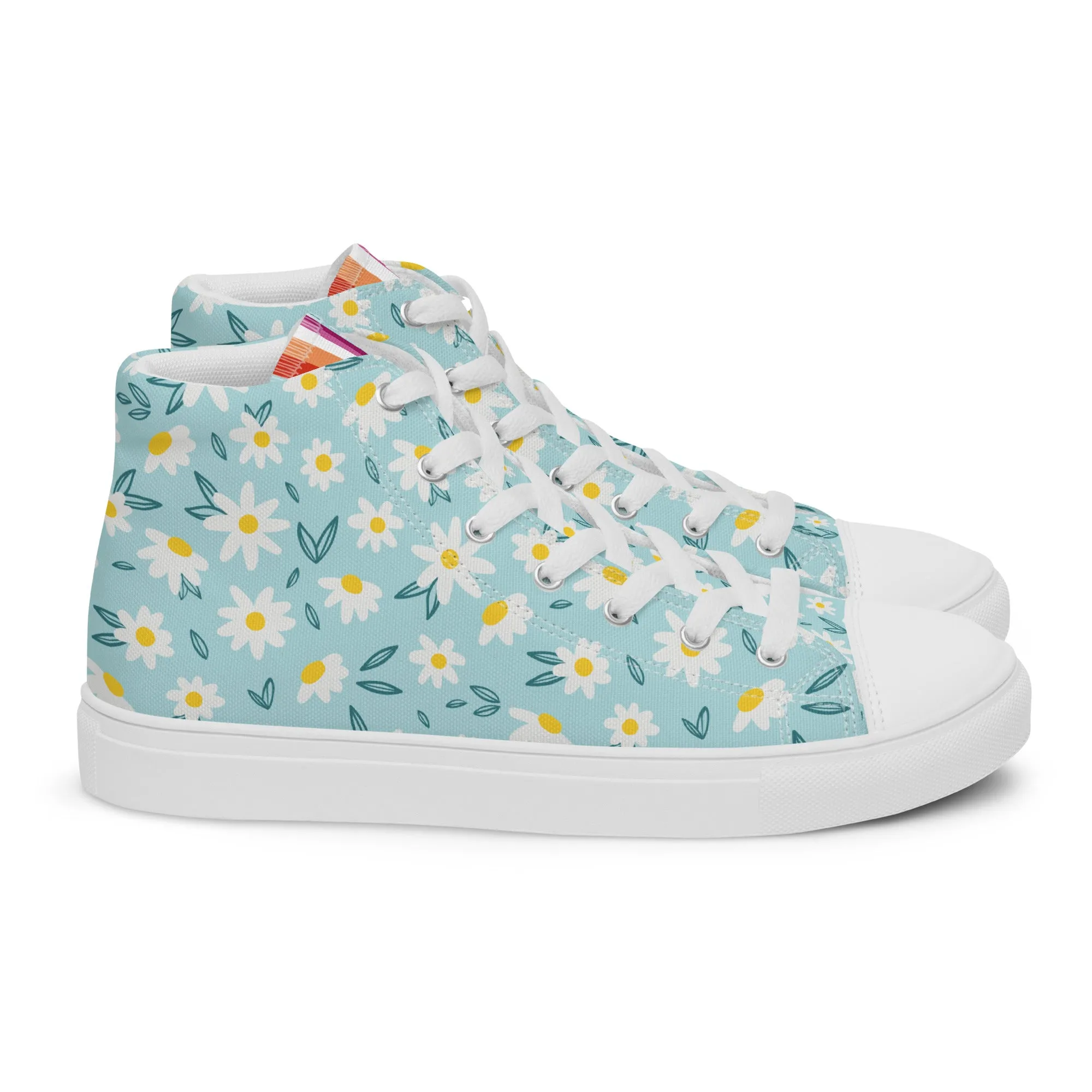 Lesbian Daisy High Top Shoes (female sizes)