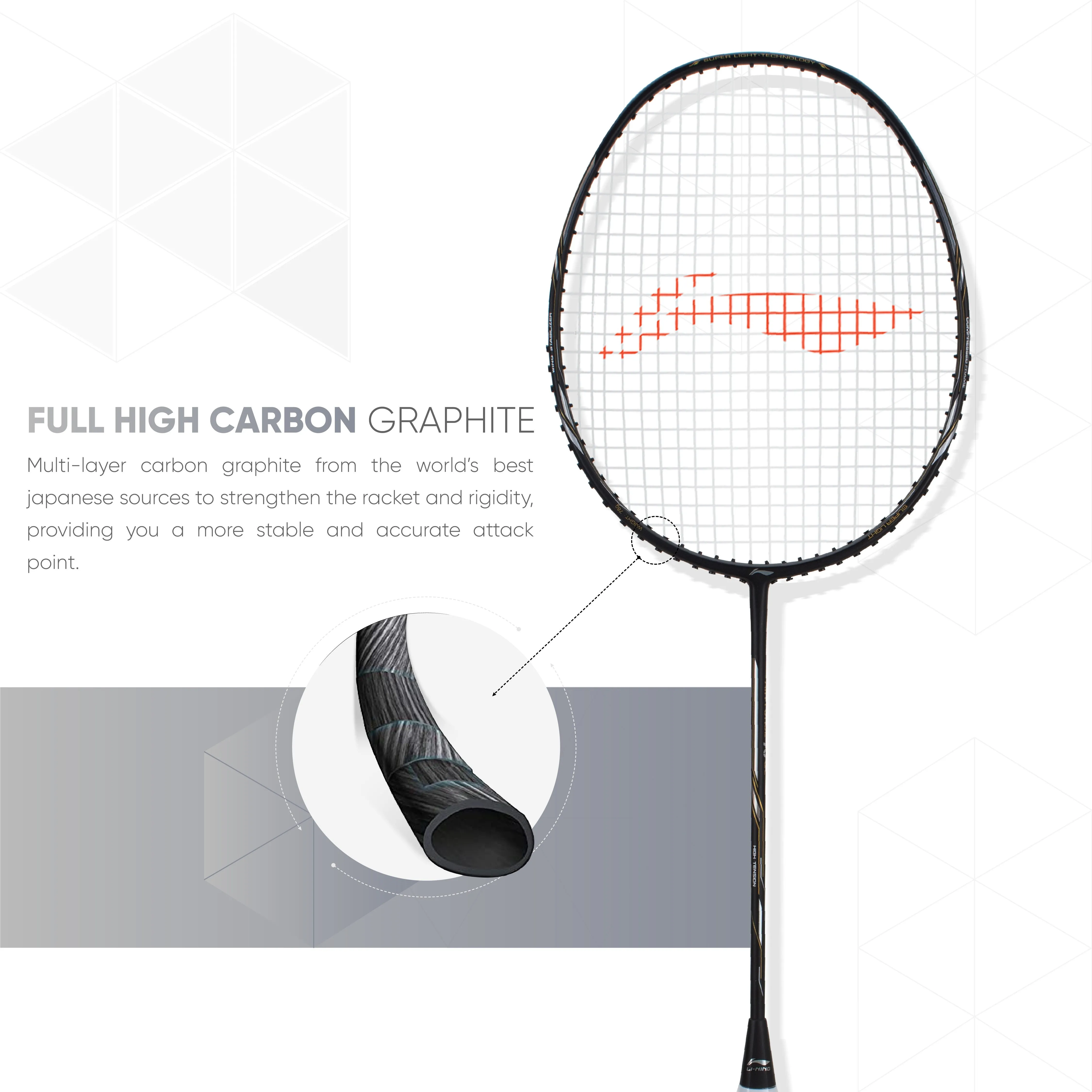 Li-Ning AIR-FORCE 78 G2 Strung Badminton Racquet (Black / Silver)