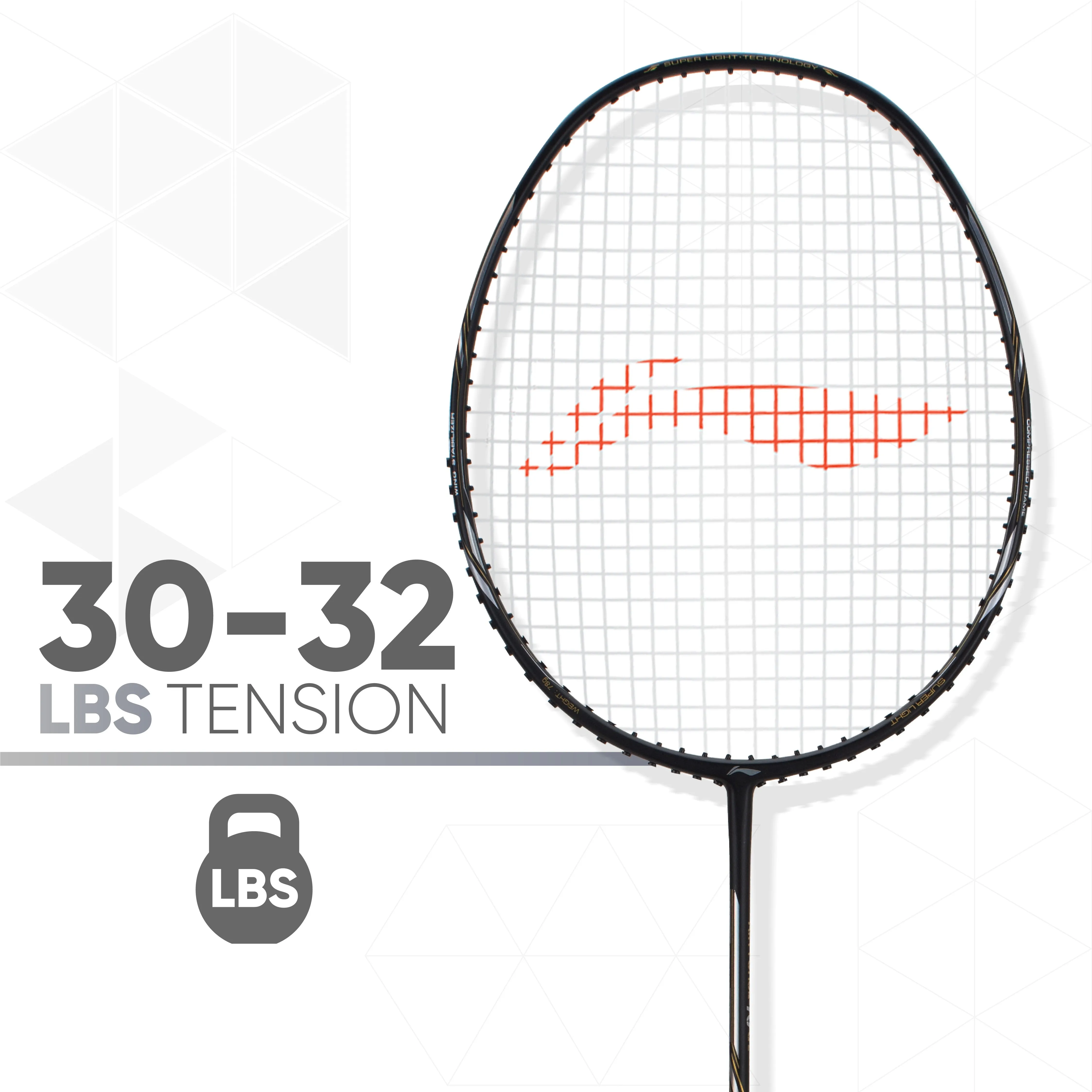 Li-Ning AIR-FORCE 78 G2 Strung Badminton Racquet (Black / Silver)