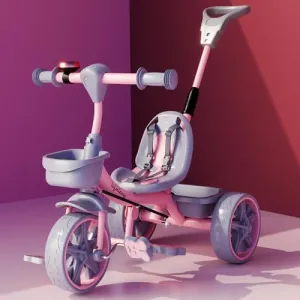 Lifelong Trike Cycle for Kids Cycle 2-5 Years - Tricycles for Boy & Girl - Baby Cycle - Bicycle for Kids - Bike with 3 EVA Wheels, Bell & Basket -Durable Tricycle with Parental Control 30kg Capacity