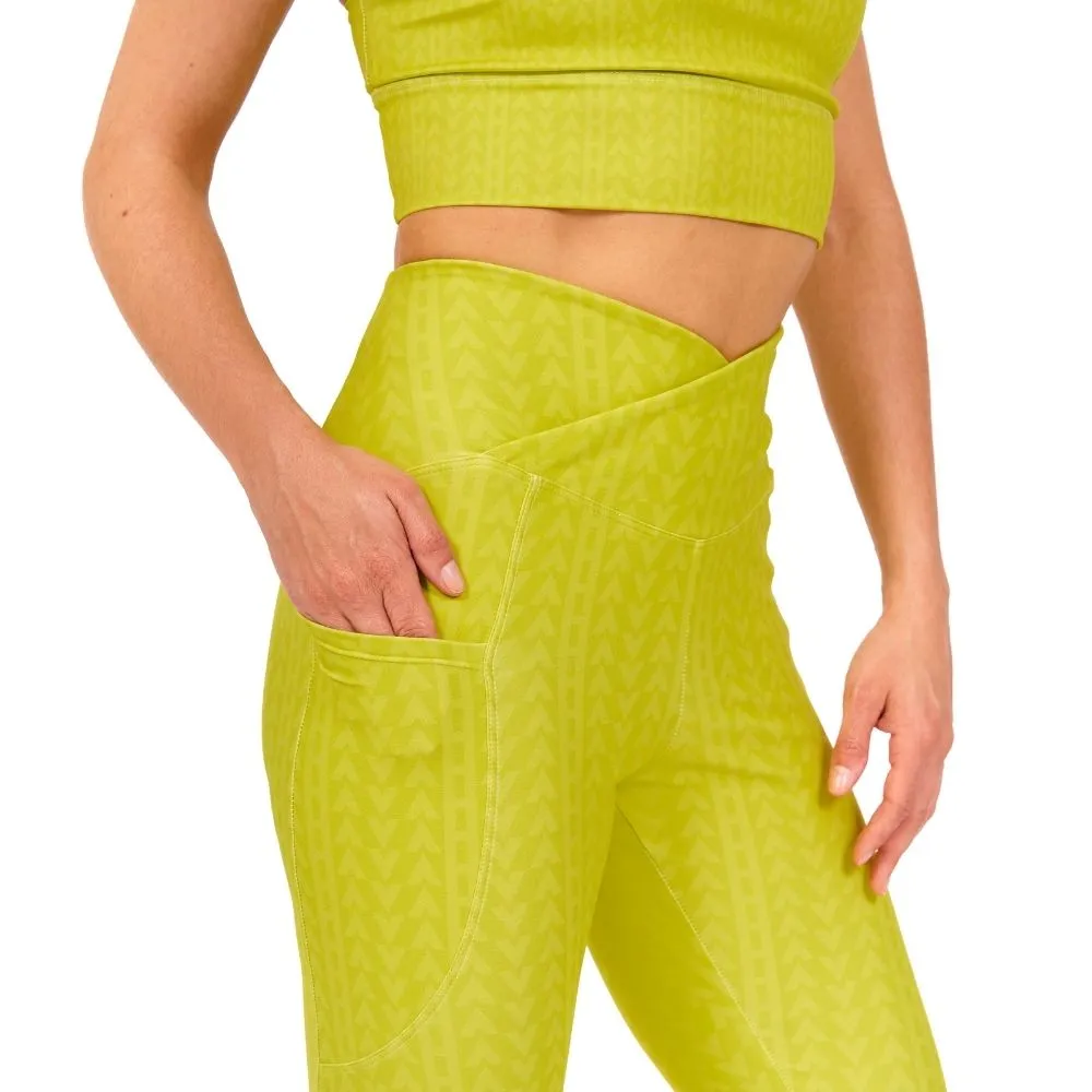 Lime Green Longline Sports Bra