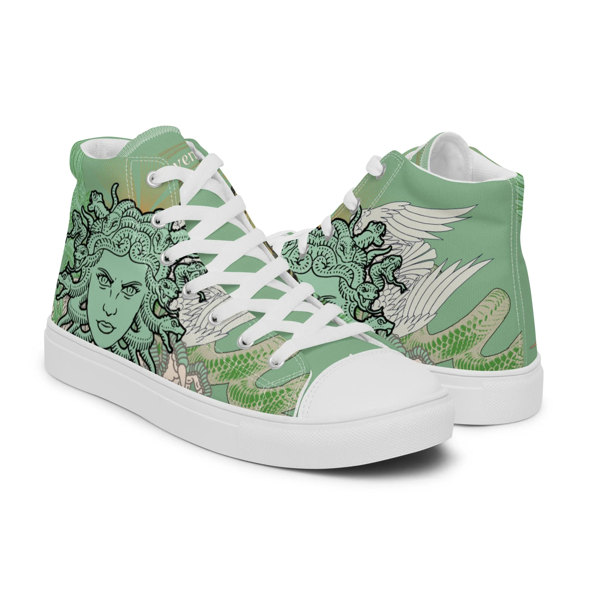 Medusa Fraternitas high top canvas shoes