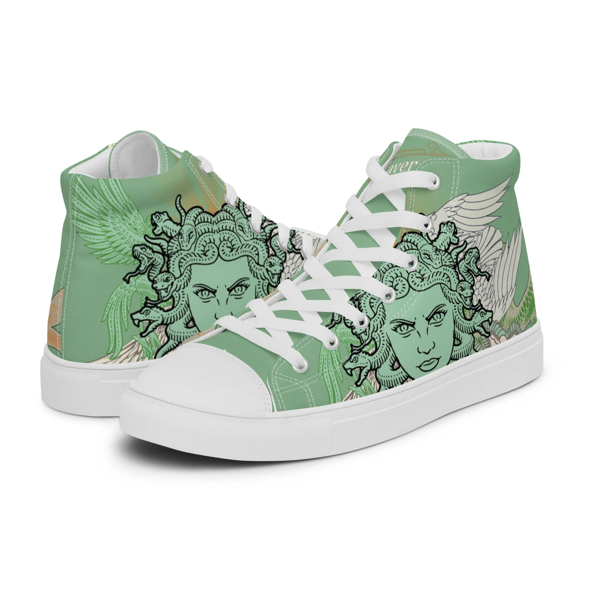 Medusa Fraternitas high top canvas shoes