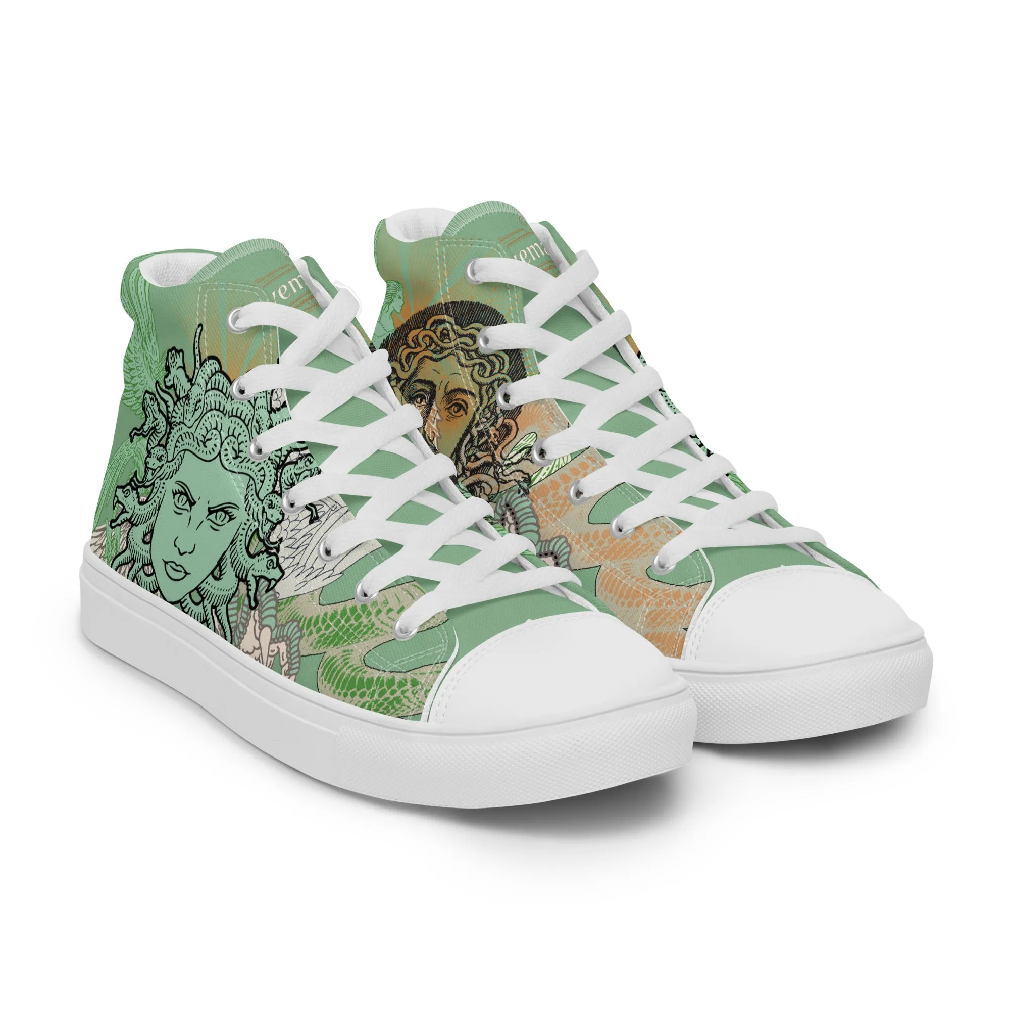 Medusa Fraternitas high top canvas shoes