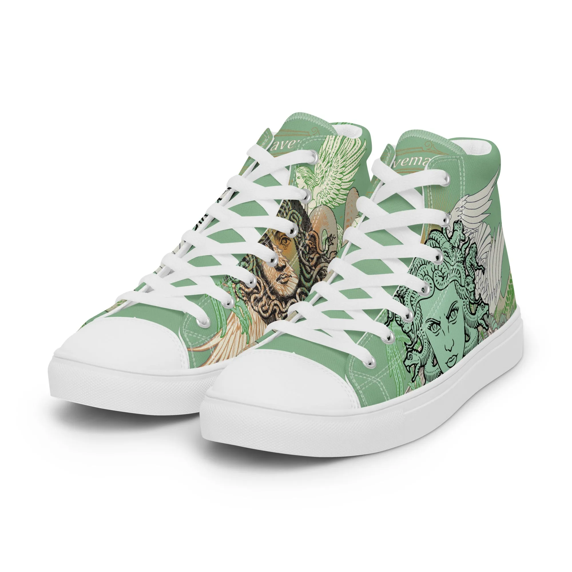 Medusa Fraternitas high top canvas shoes