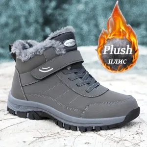 Mens Antiskid Snow Boots Warm Stylish  Perfect for Outdoor Activities