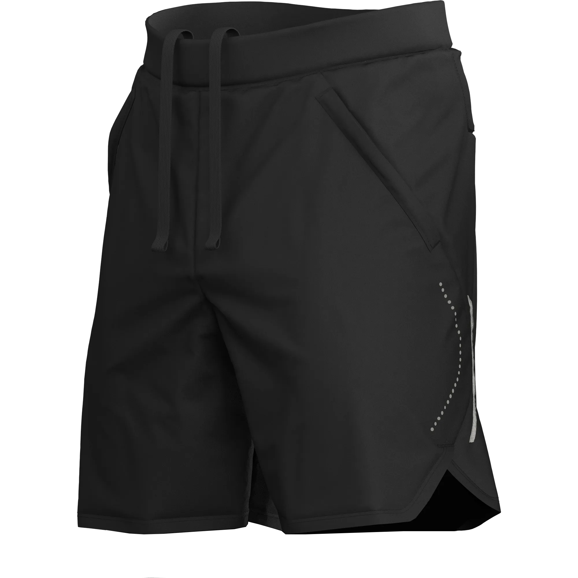 Men's Black Sports Shorts for Running & Gym