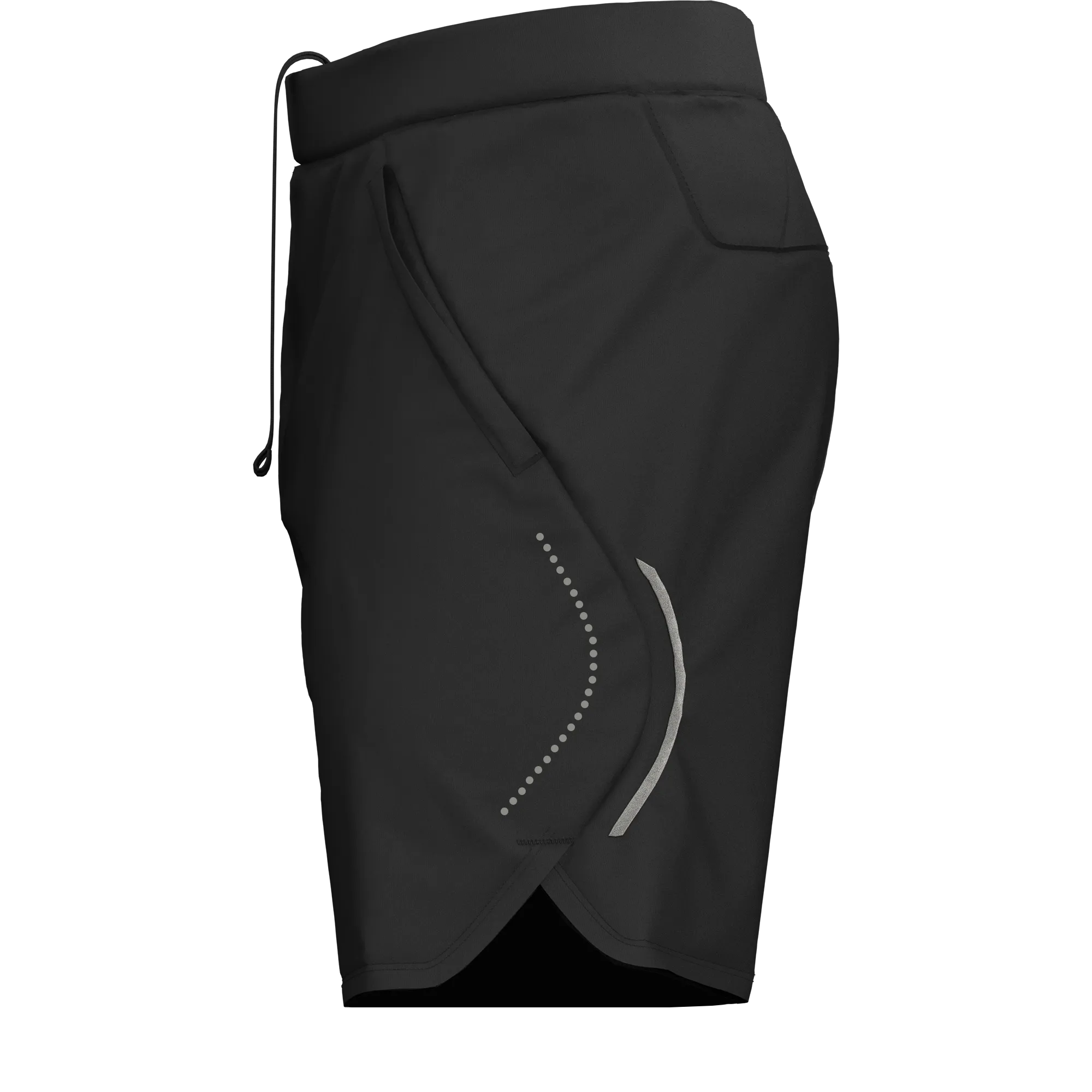 Men's Black Sports Shorts for Running & Gym