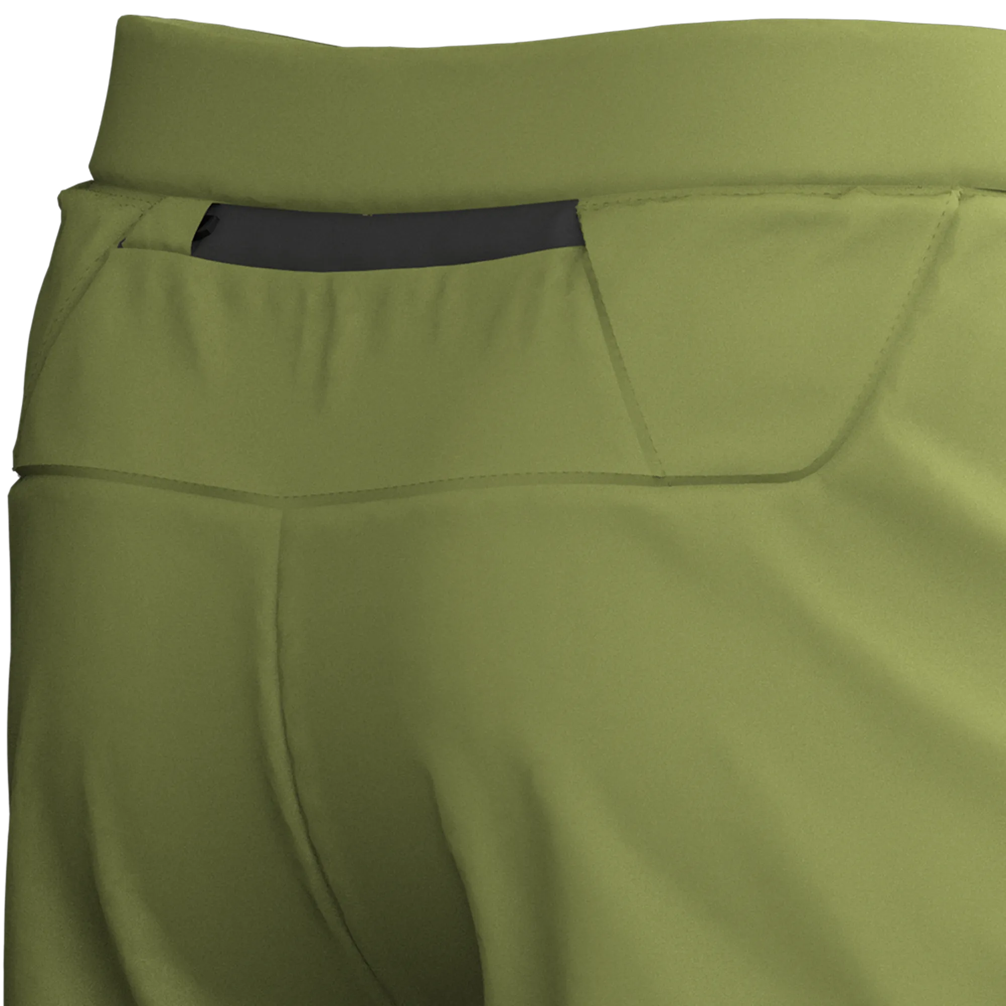 Men's Green Sports Shorts for Running & Gym