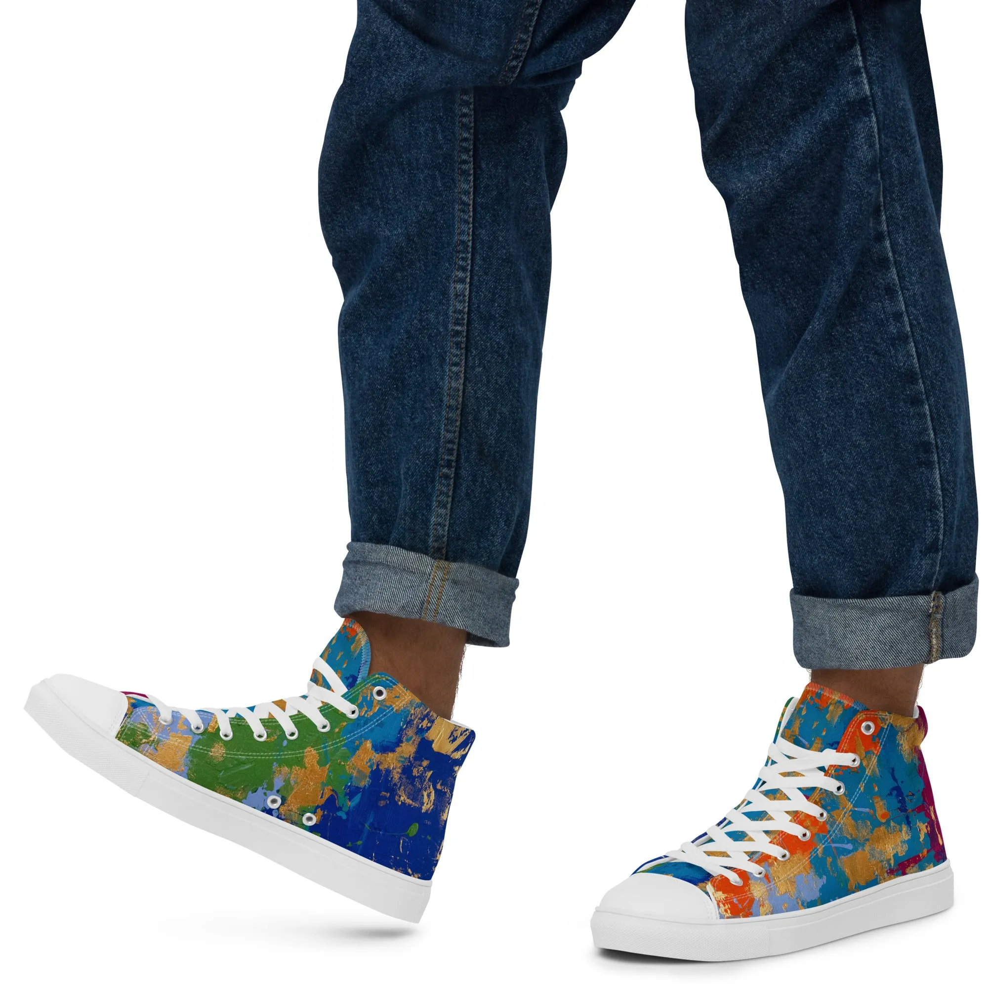 Men’s High Top Canvas Shoes 201