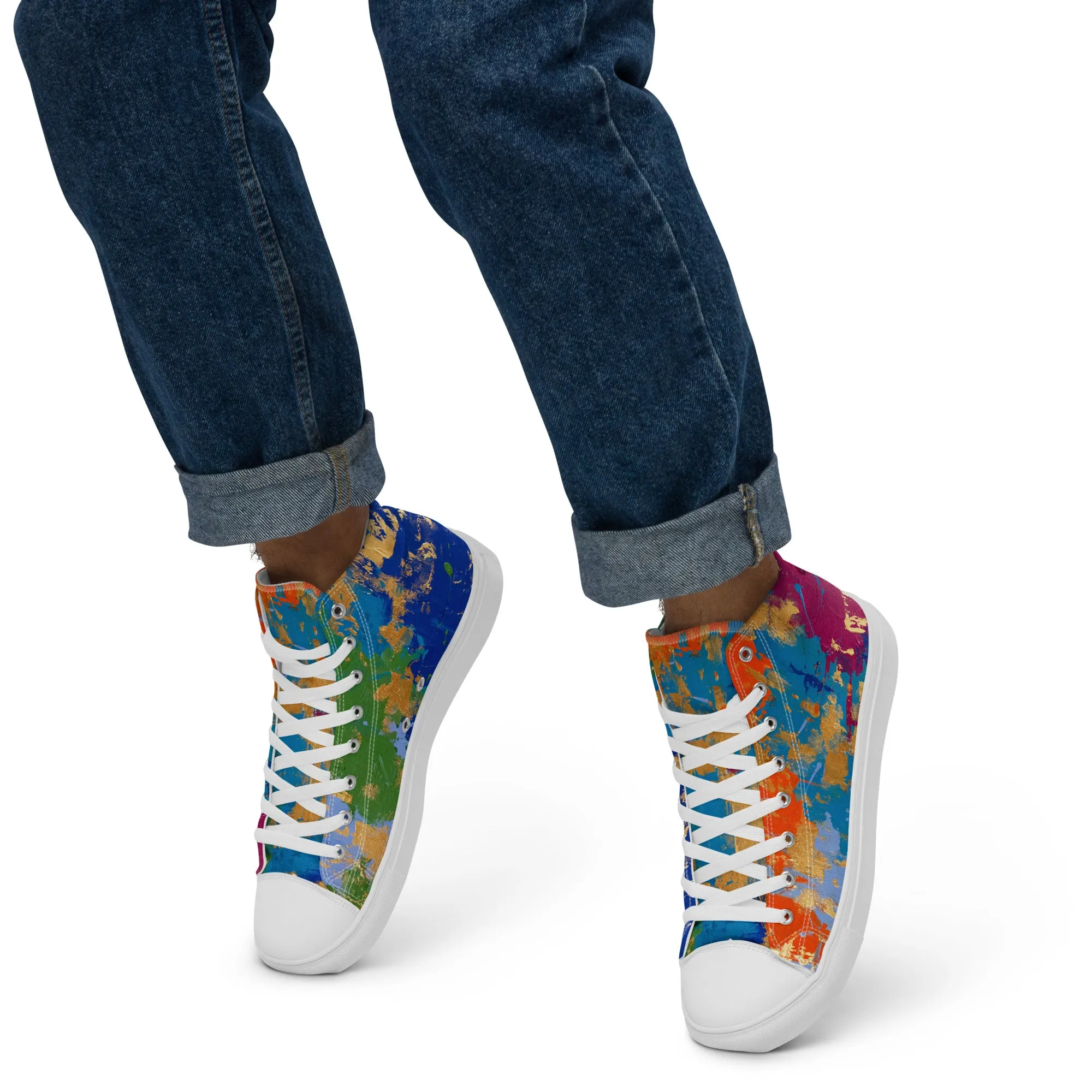 Men’s High Top Canvas Shoes 201