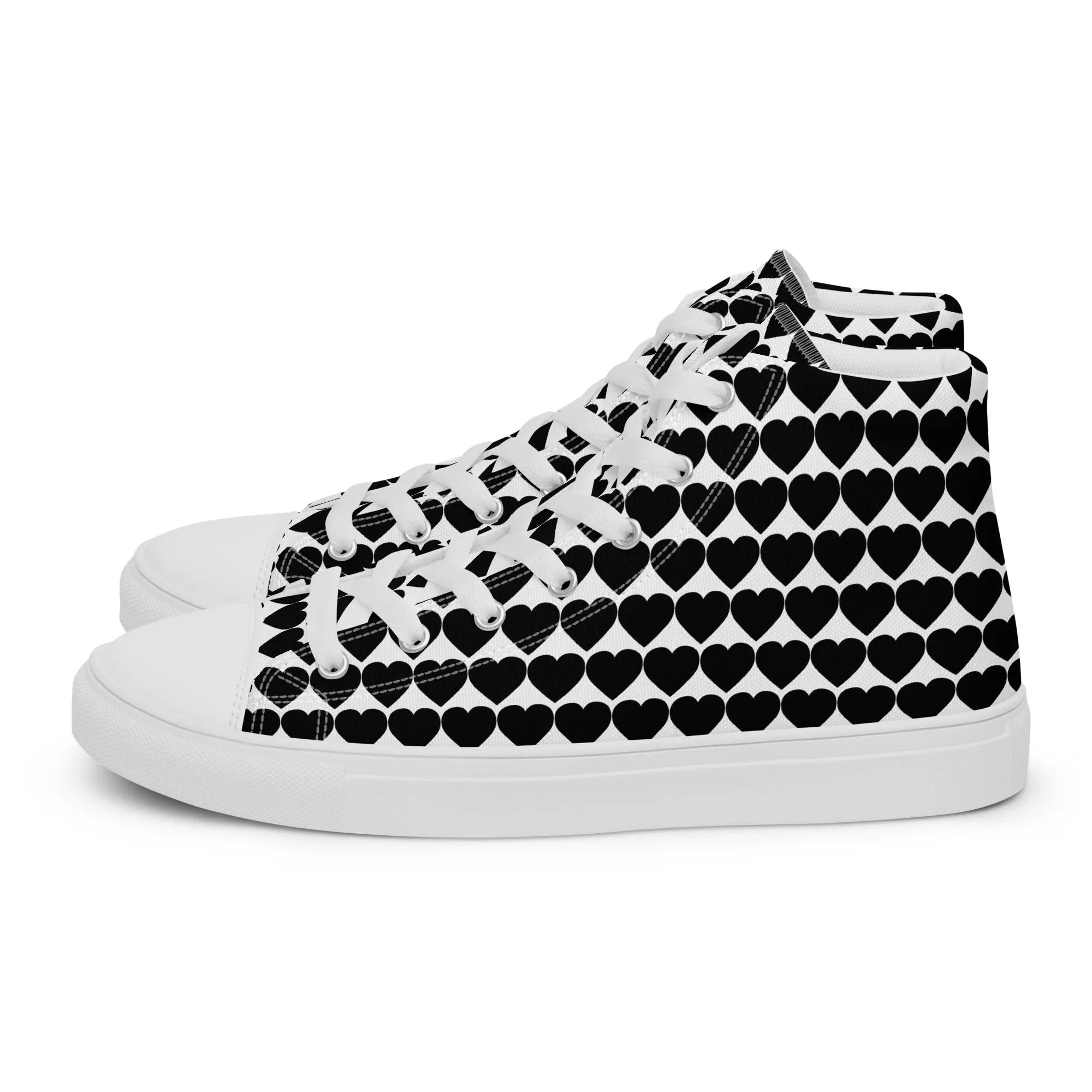 Men’s high top canvas sneaker with design pattern - Henry