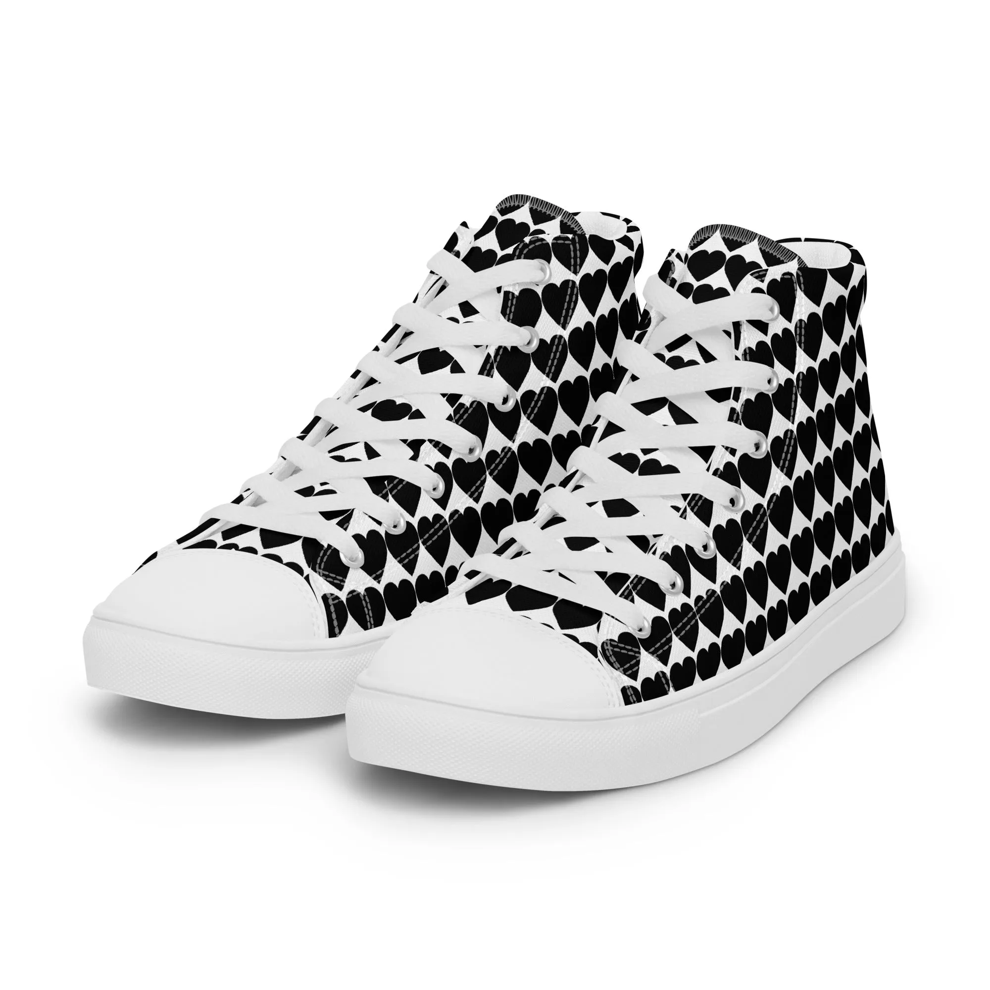 Men’s high top canvas sneaker with design pattern - Henry