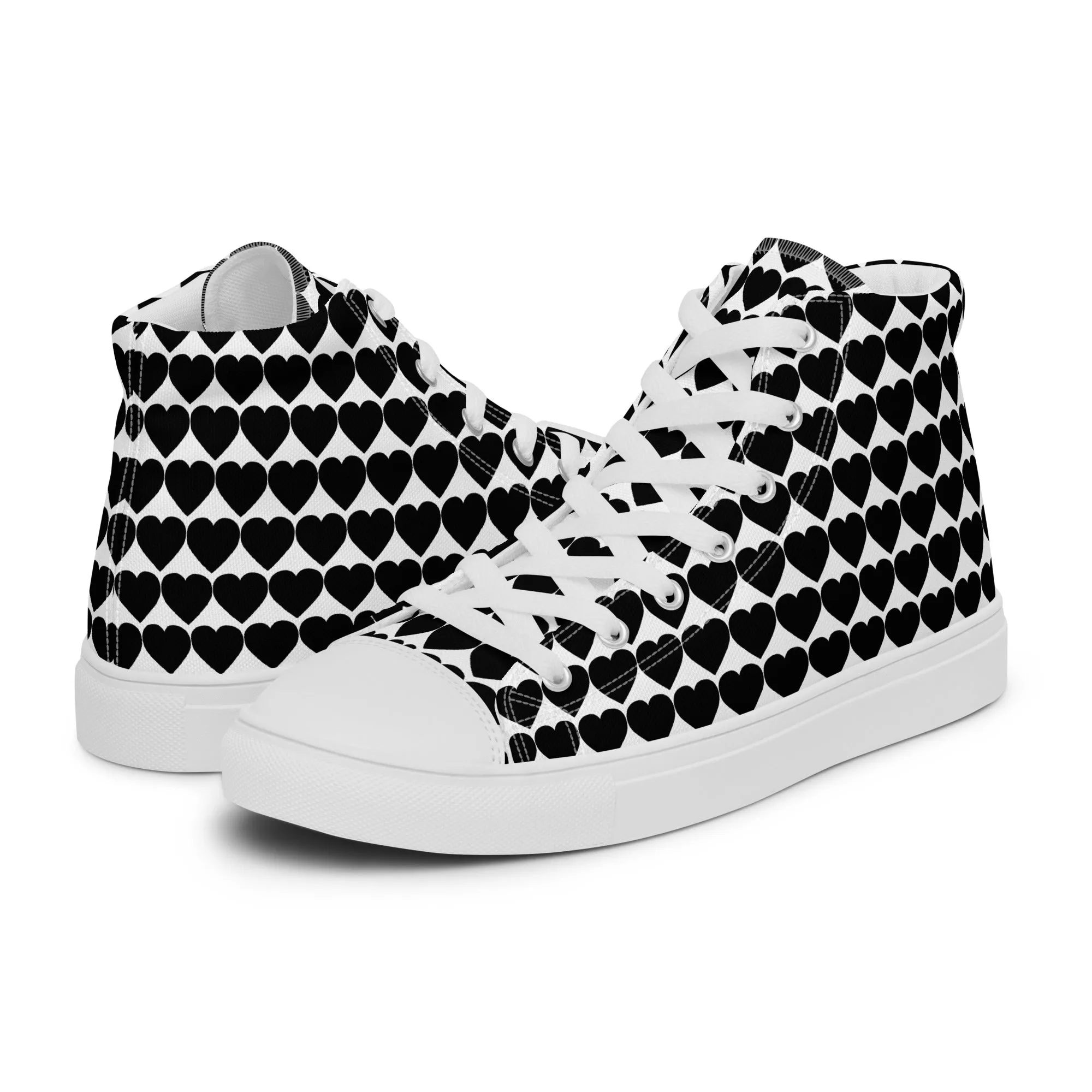 Men’s high top canvas sneaker with design pattern - Henry