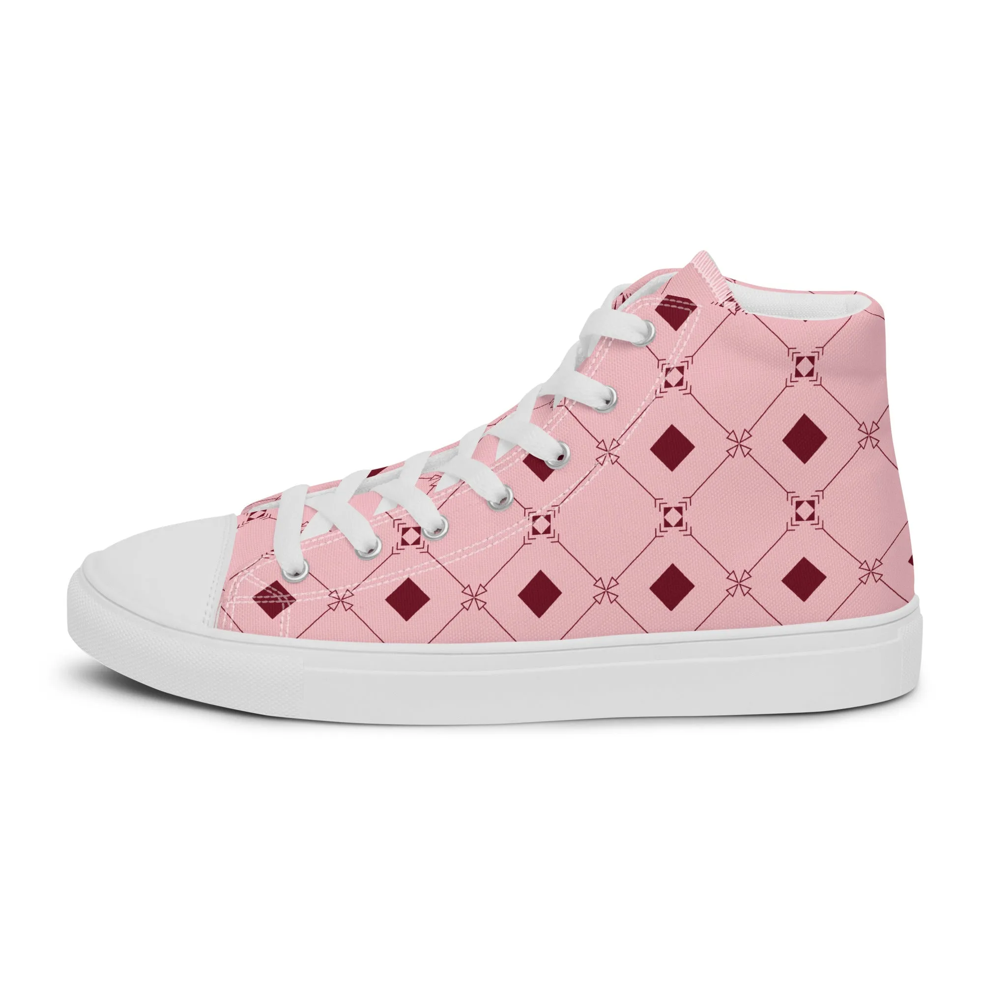 Men’s high top canvas sneaker with design pattern - Sebastian