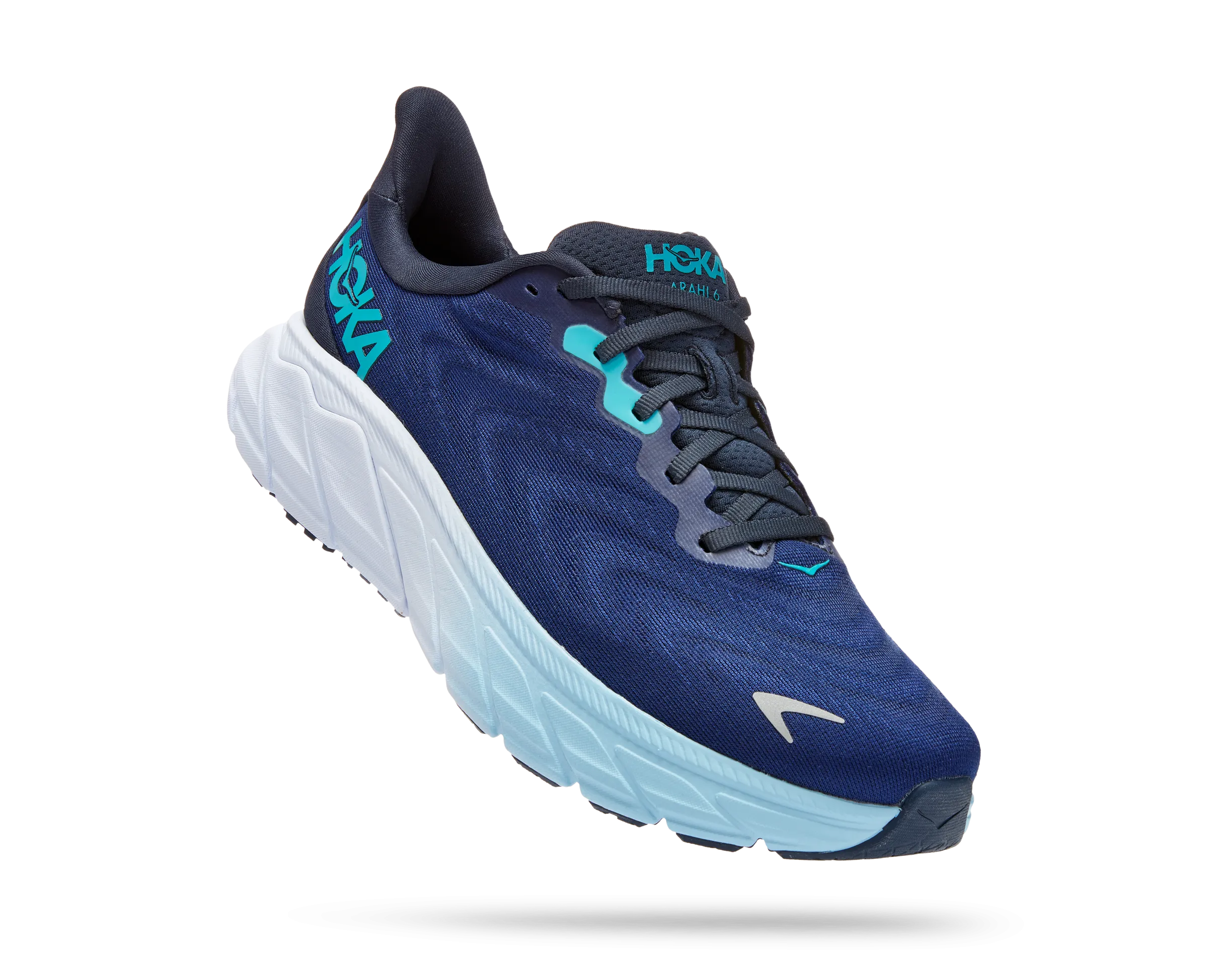 Men's Hoka Arahi 6 Color: Outer Space/Bellwether Blue