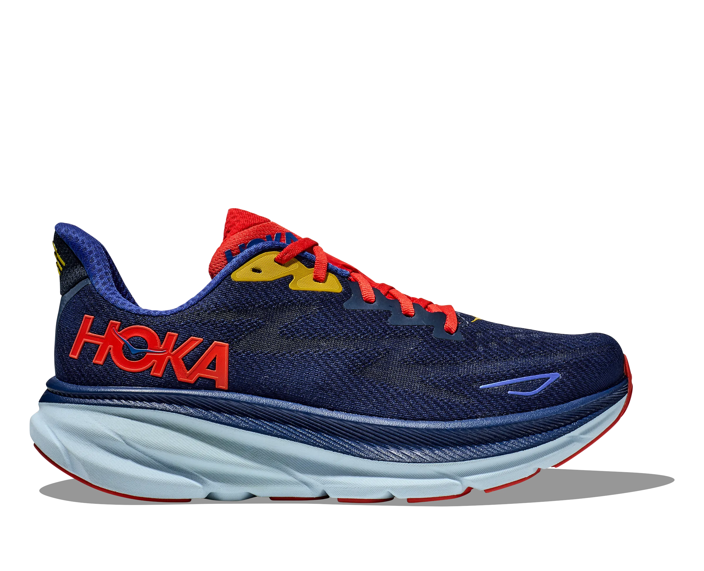 Men's Hoka Clifton 9 Color: Bellwether Blue/Dazzling Blue (WIDE WIDTH)