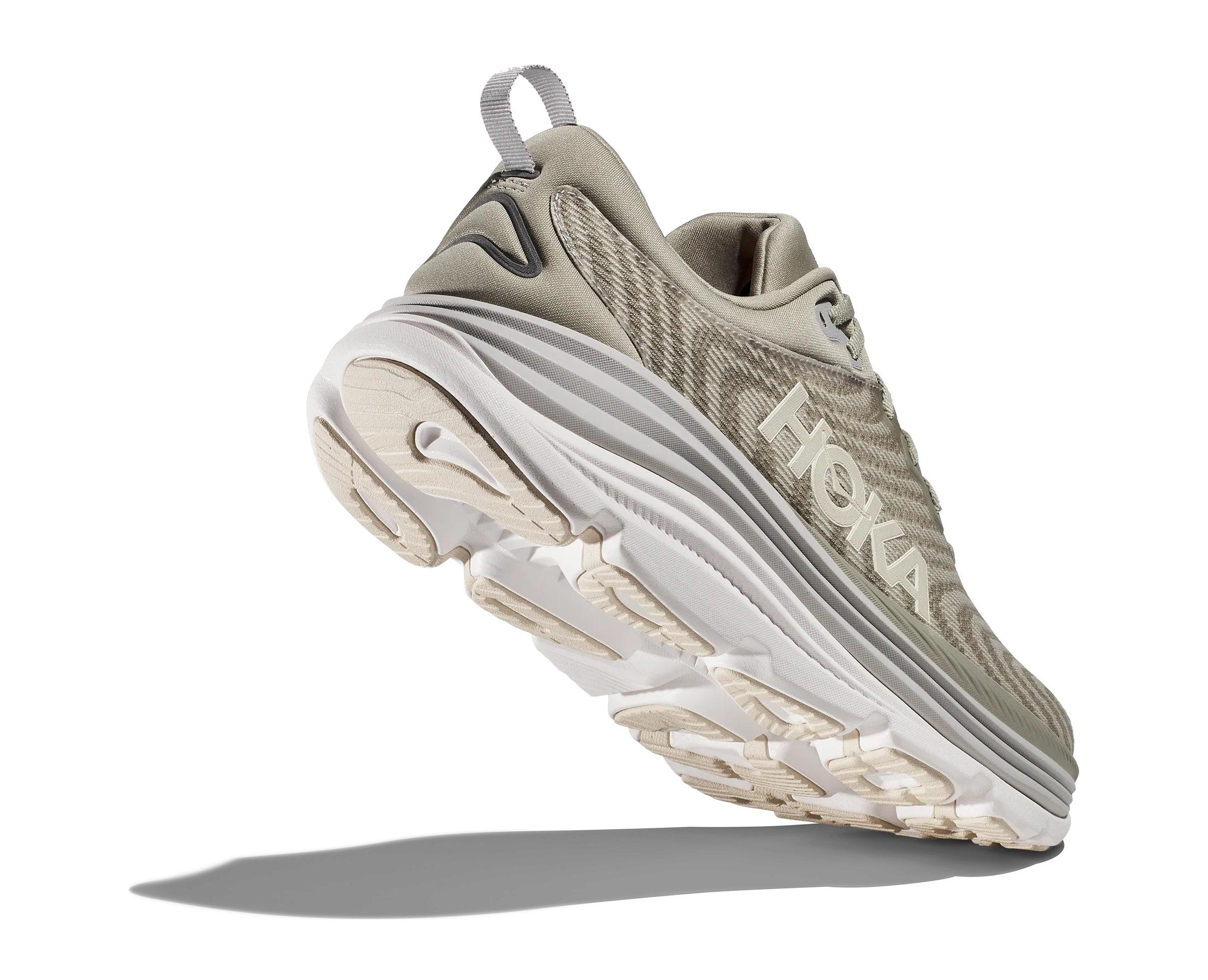 Men's HOKA Gaviota 5 Running Shoe in Barley / Oat Milk