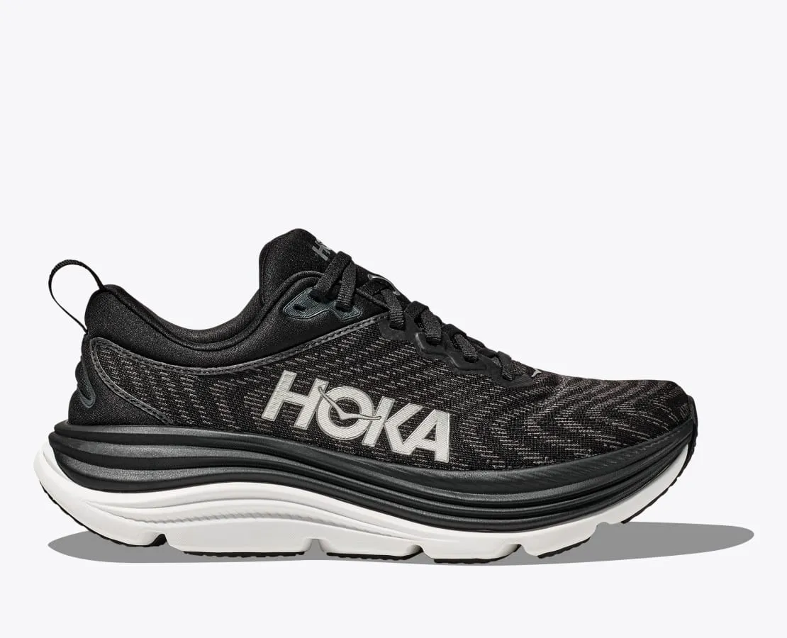 Men's HOKA Gaviota 5 Running Shoe in Black / White