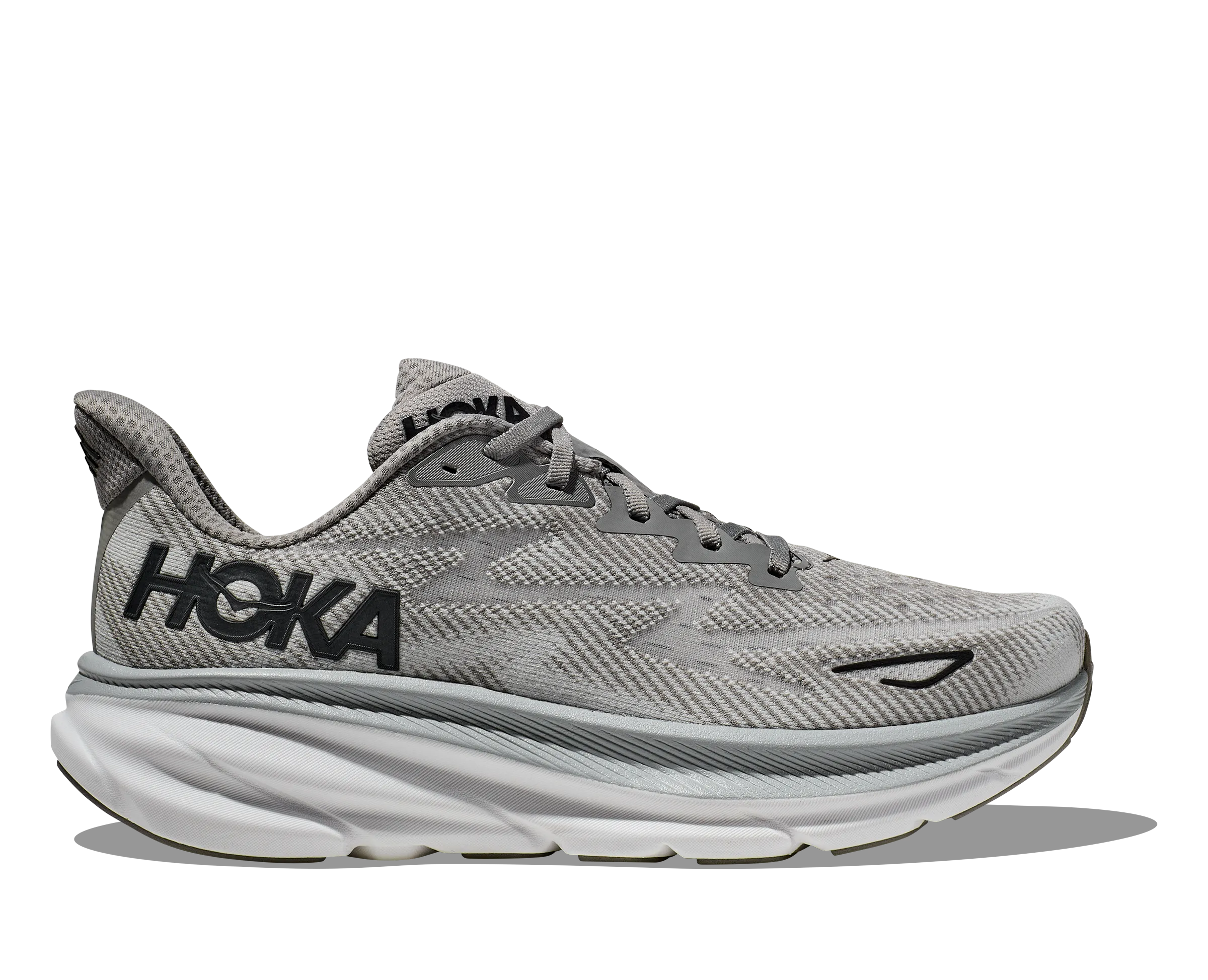 Men's Hoka One One Clifton 9 Color: Harbor Mist / Black (WIDE WIDTH)