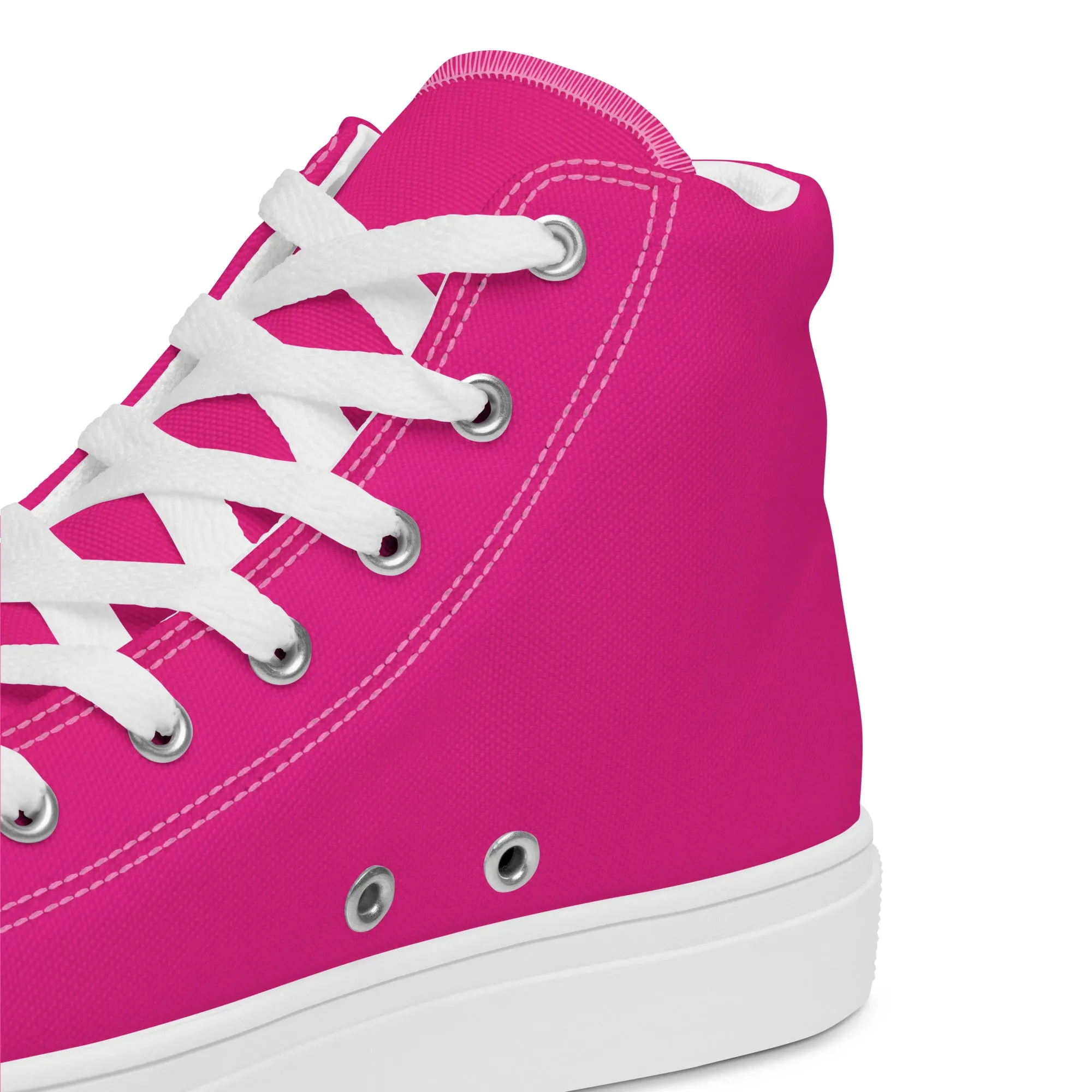 Men’s Hot Pink High Top Shoes