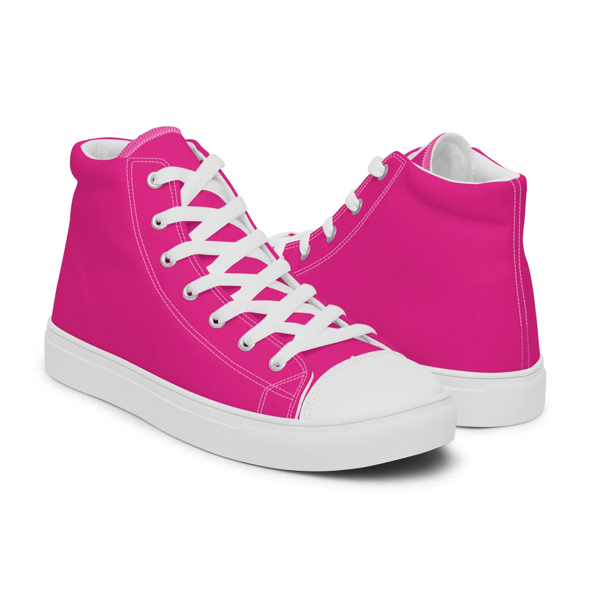 Men’s Hot Pink High Top Shoes