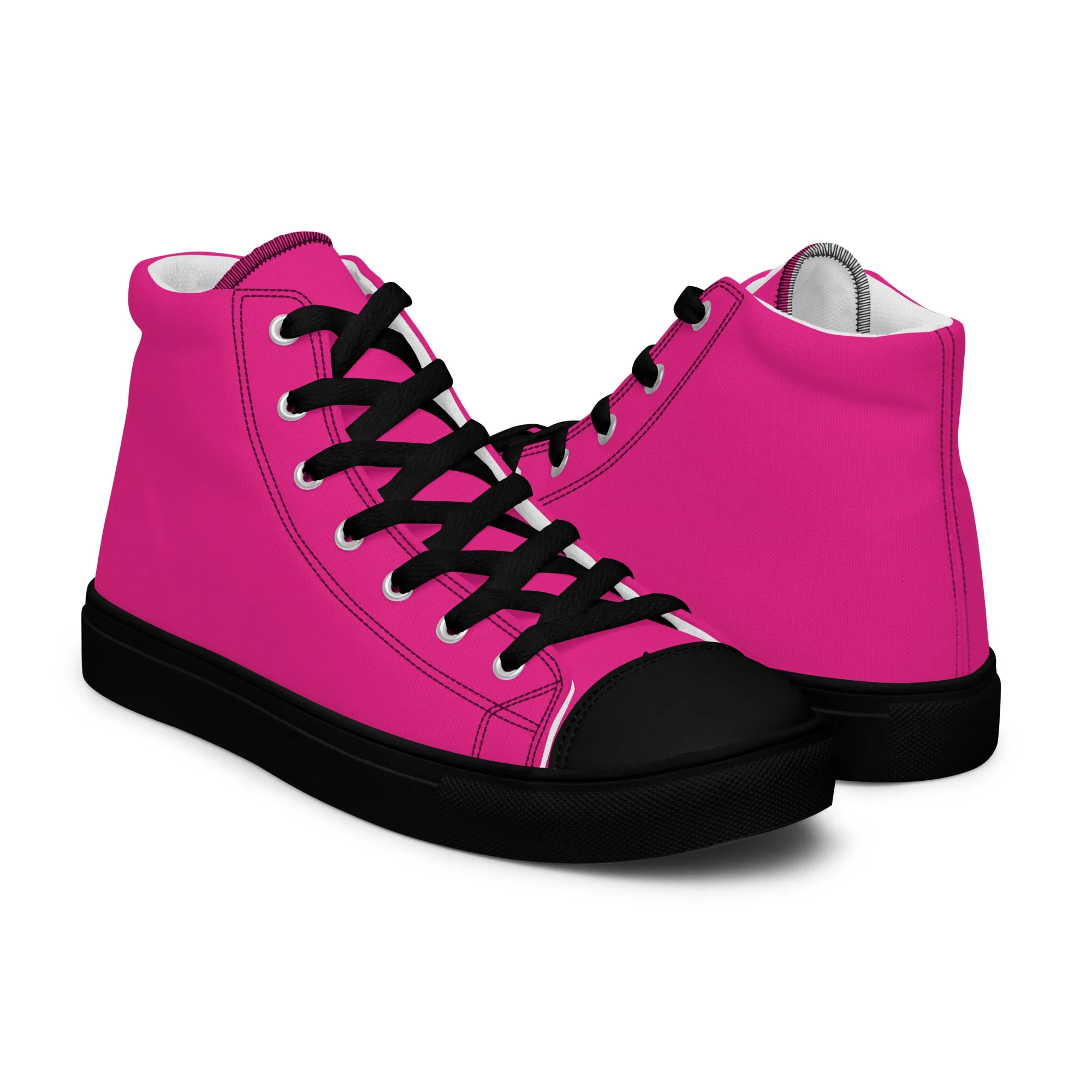 Men’s Hot Pink High Top Shoes