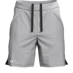 Men's Light Grey Sports Shorts for Running & Gym