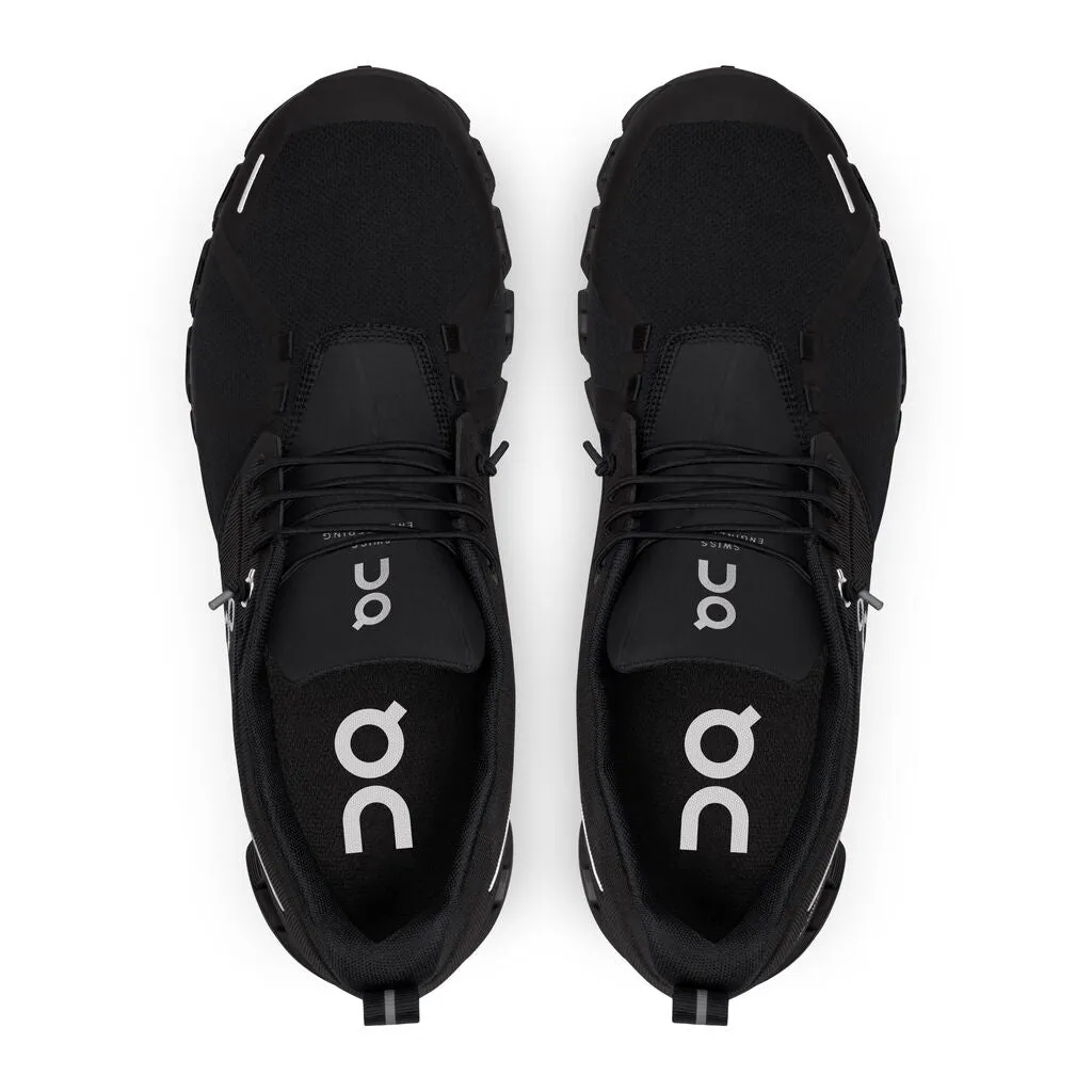 Men's On Cloud 5 Waterproof Color: All Black