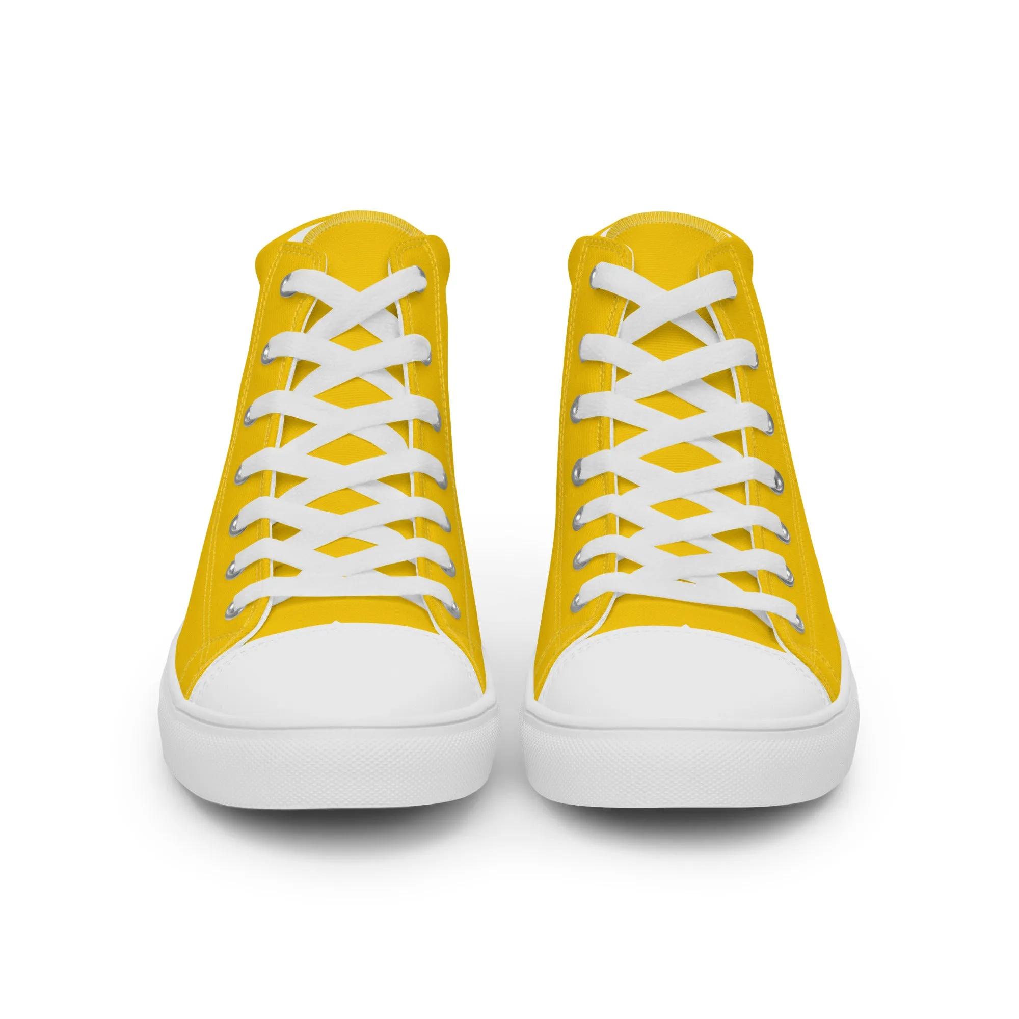 Minifigure Head Women’s high top canvas shoes