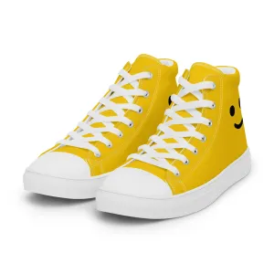 Minifigure Head Women’s high top canvas shoes