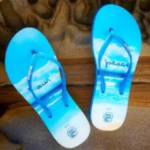 MOE LOCO I AM PEACE FLIP FLOPS - mens blue