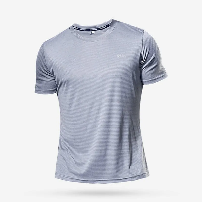 Multicolor Quick Dry Short Sleeve Sport T Shirt