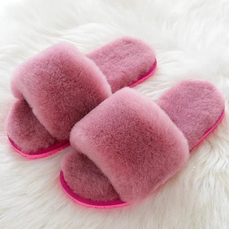 Natural Sheepskin Winter Slippers - Warm Winter Slippers | GRWG Brand