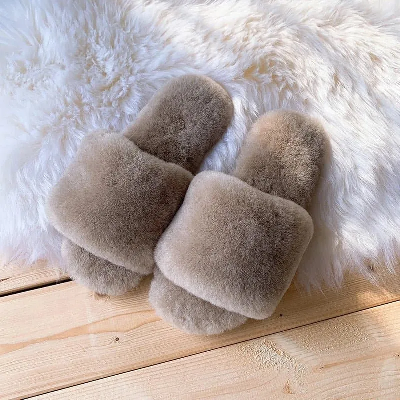 Natural Sheepskin Winter Slippers - Warm Winter Slippers | GRWG Brand