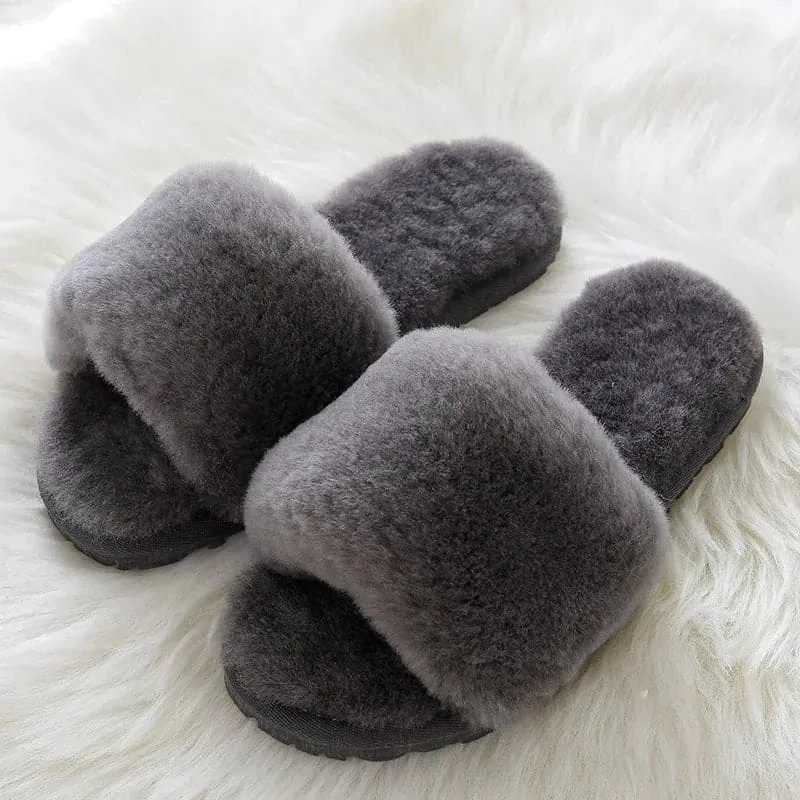 Natural Sheepskin Winter Slippers - Warm Winter Slippers | GRWG Brand