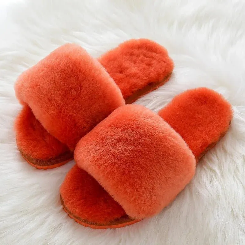 Natural Sheepskin Winter Slippers - Warm Winter Slippers | GRWG Brand