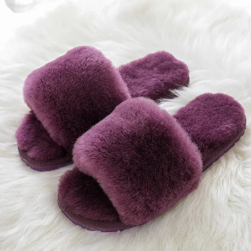 Natural Sheepskin Winter Slippers - Warm Winter Slippers | GRWG Brand