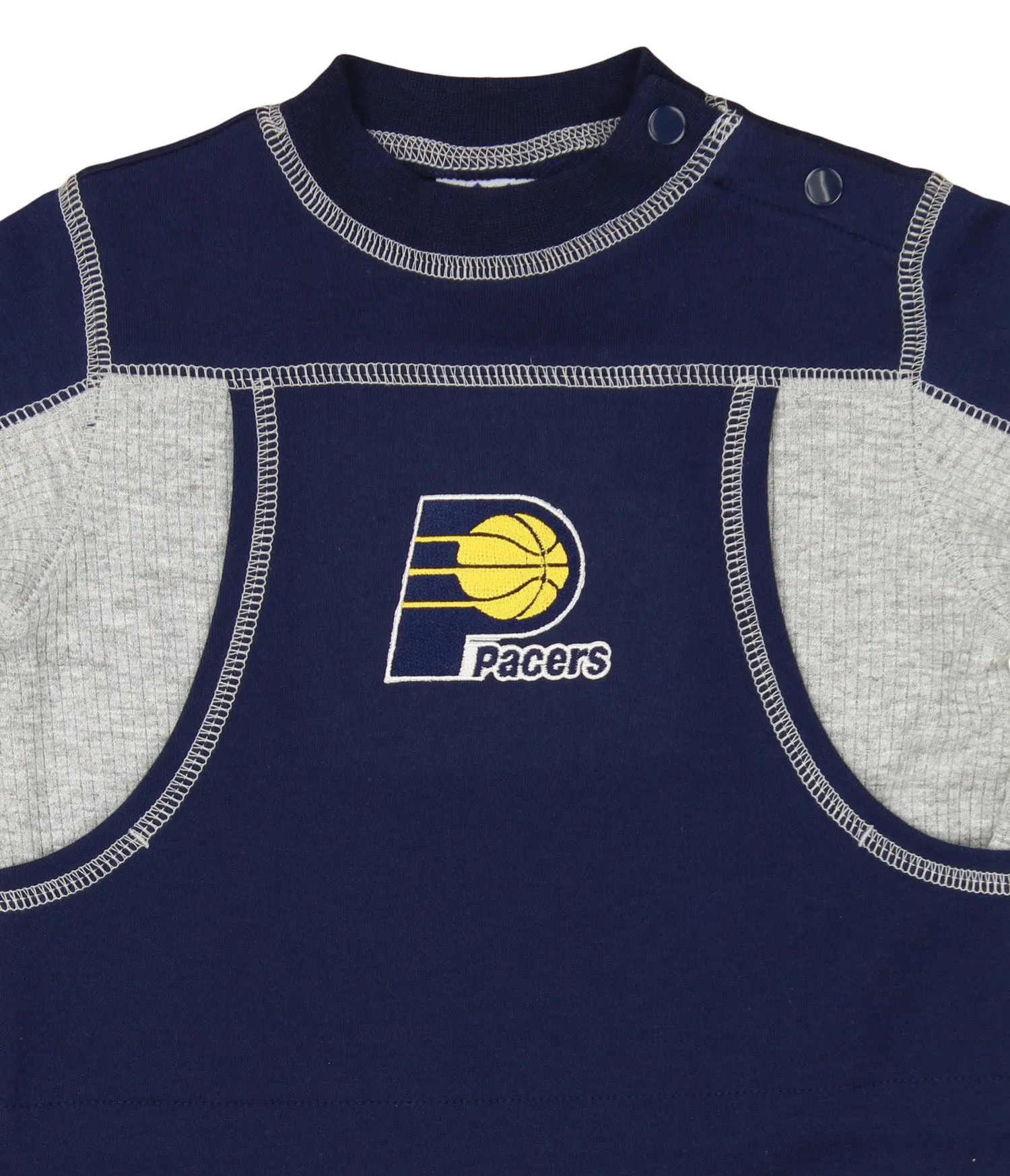 NBA Infants Indiana Pacers Sleeper Coverall, Navy Blue & Grey