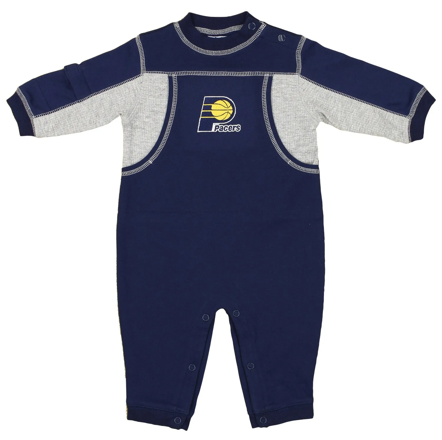 NBA Infants Indiana Pacers Sleeper Coverall, Navy Blue & Grey