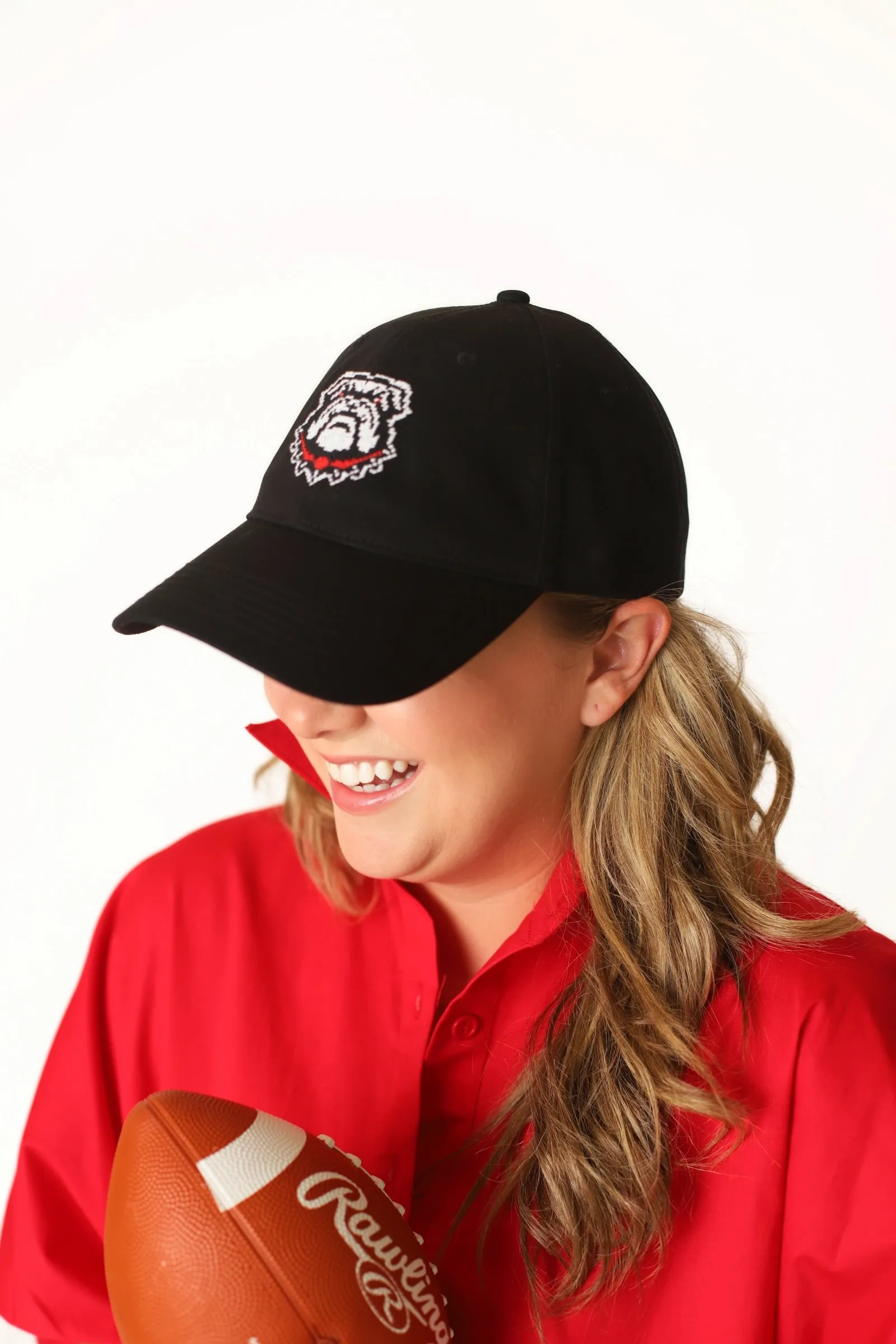 Needlepoint UGA Baseball Hat