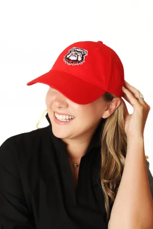 Needlepoint UGA Baseball Hat