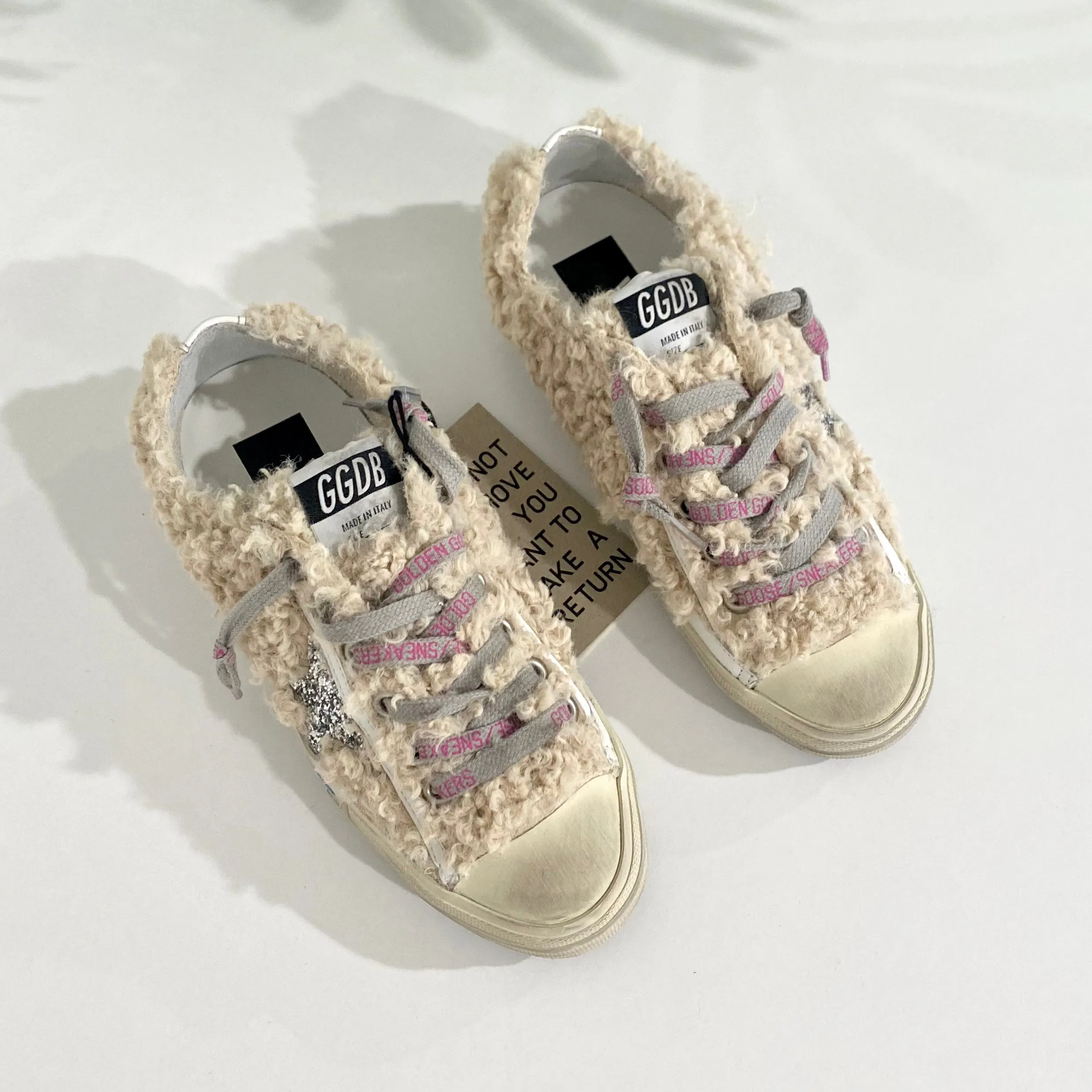 NEW Golden Goose Shearling Sneakers