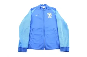 Nike Embroidered Logo Brazil Blue Zip Up Jacket