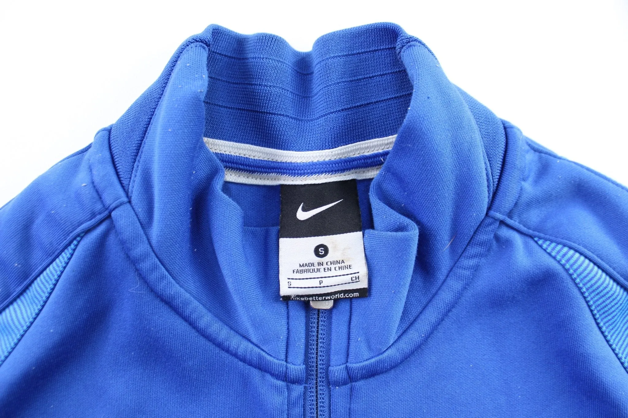 Nike Embroidered Logo Brazil Blue Zip Up Jacket