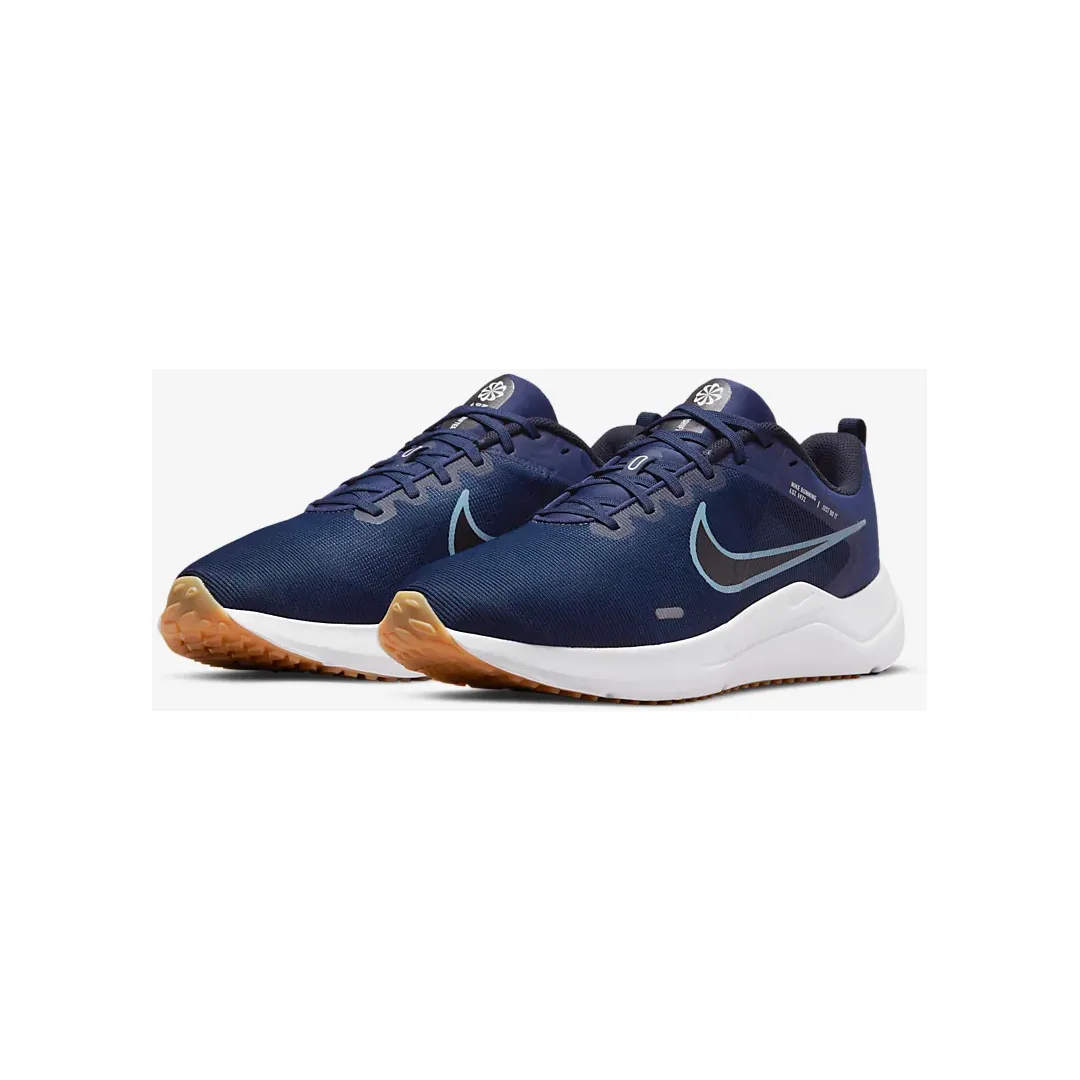 Nike Men's Downshifter 12 Shoes - Midnight Navy / Dark Obsidian / Pure Platinum / Worn Blue