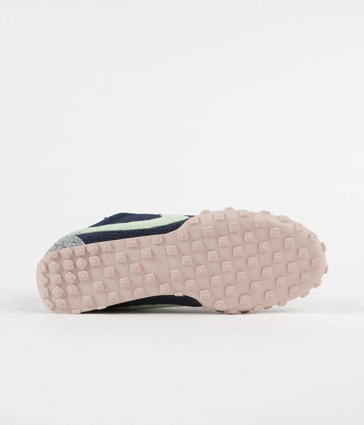 Nike Waffle Racer Shoes - Midnight Navy / Vapor Green - Black