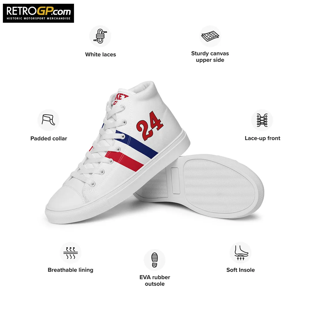 Official Hesketh Racing High Top Canvas Shoes Mens