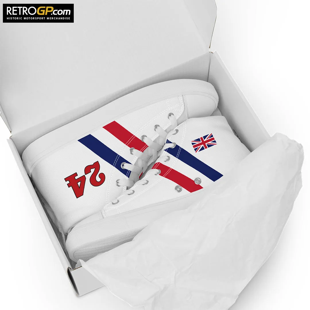 Official Hesketh Racing High Top Canvas Shoes Mens