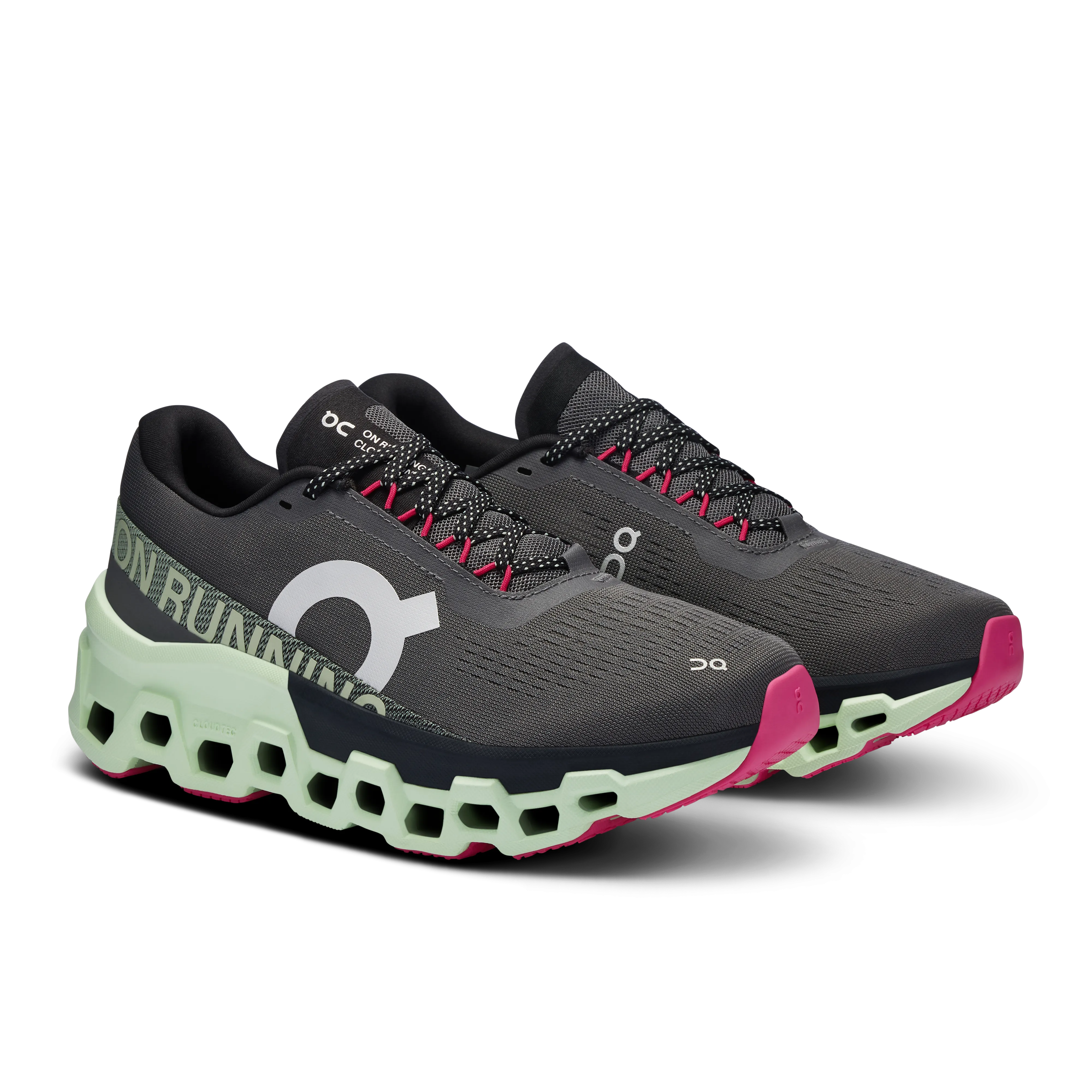 On Running Women's Cloudmonster 2 Shoes - Asphalt / Lima